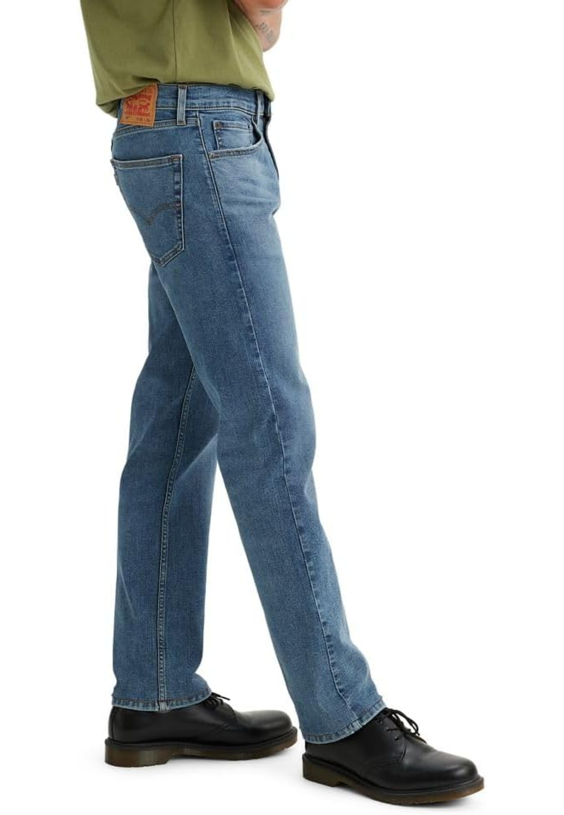 Outfit with Levi's 506 Comfort Straight Dark Wash Jeans and Shoes 2025