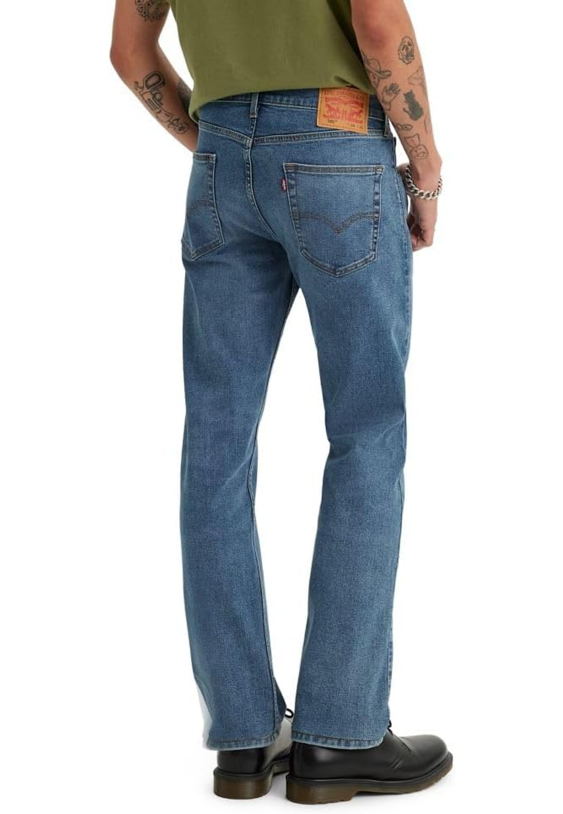 Outfit with Levi's 506 Comfort Straight Dark Wash Jeans and Shoes 2025