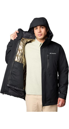 Columbia Men's Abiqua Falls Interchange 3-in-1 Jacket Black
