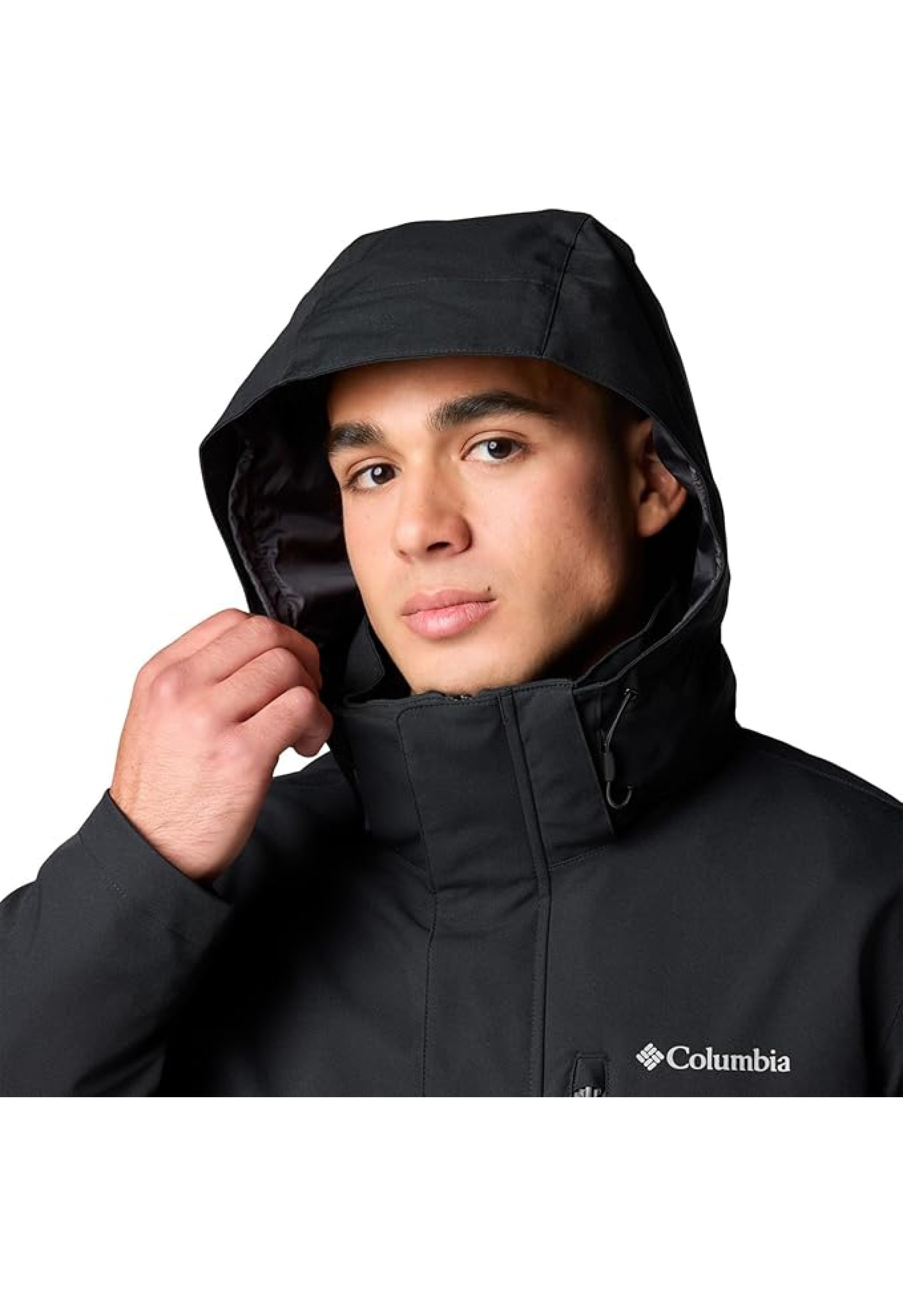 Outfit with Columbia Abiqua Falls Interchange 3-in-1 Jacket Black and jeans for active 2026 style