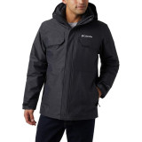 Образ с курткой Columbia Cloverdale Interchange Black и джинсами для активного отдыха 2025