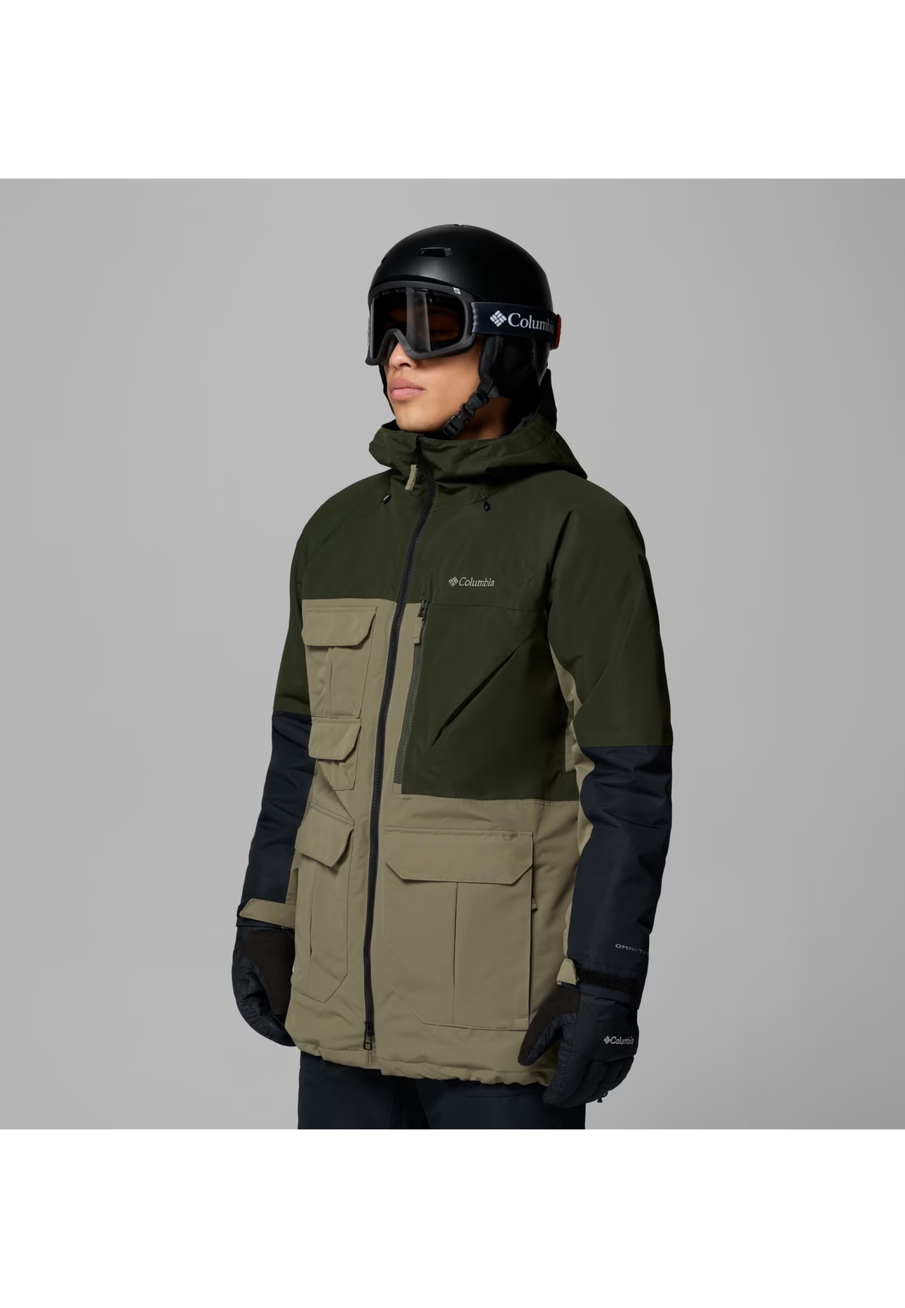 Outfit with Columbia Coreshot Ski Jacket Stone Green on the slopes 2026