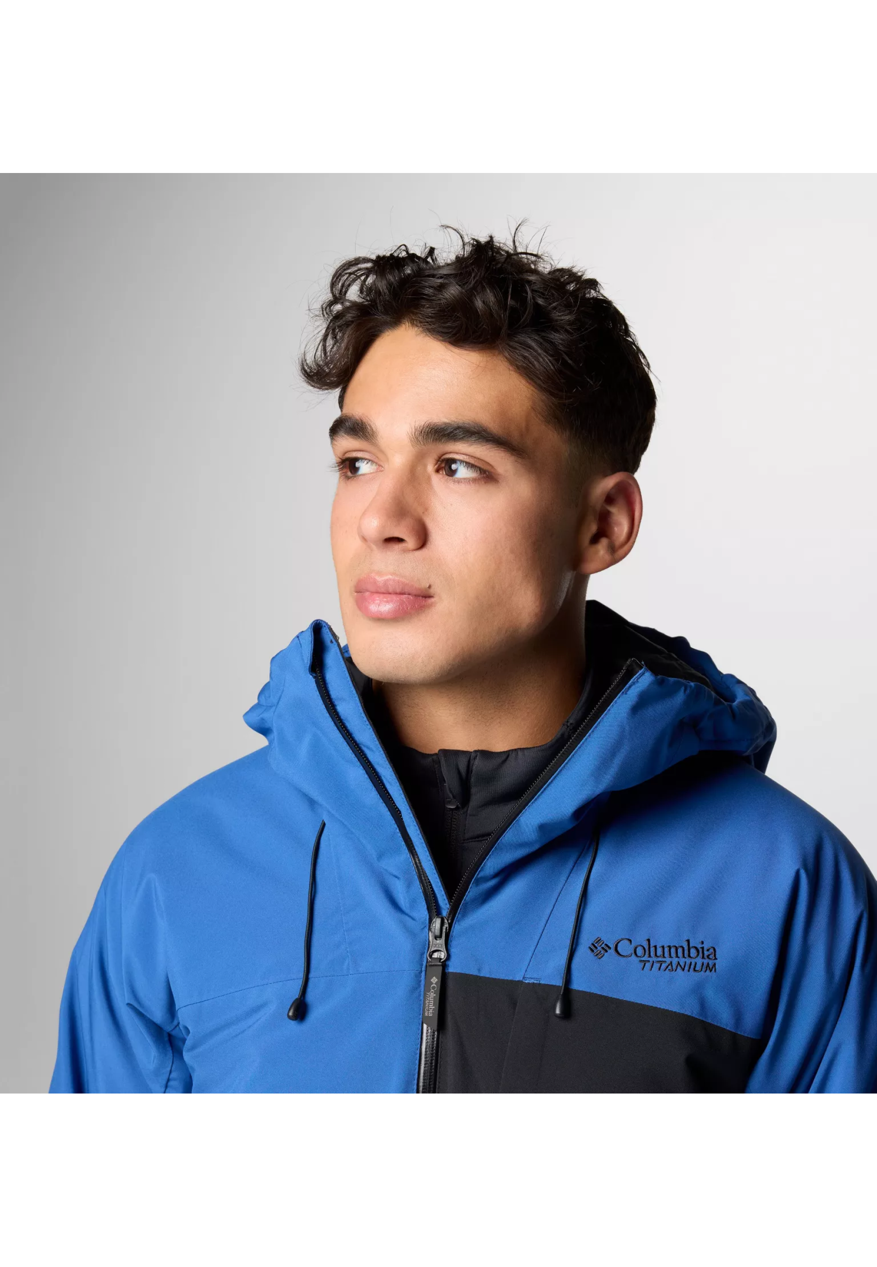 Образ с курткой Columbia Winter District III Mountain Blue Black для лыж 2025