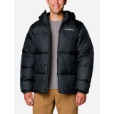 Образ с курткой Columbia Pike Lake II Hooded Jacket 2024 Black на зимней прогулке 