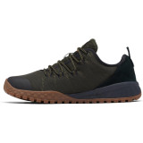 Columbia Men's Fairbanks Low Deep Olive/Desert Sun in outdoor and urban setting