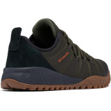 Columbia Men's Fairbanks Low Deep Olive/Desert Sun in outdoor and urban setting
