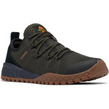 Columbia Men's Fairbanks Low Deep Olive/Desert Sun in outdoor and urban setting