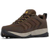 Чоловічі трекінгові кросівки Columbia Strata Trail Low Waterproof Cordovan/Golden Style #207689 на стежці