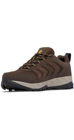 Columbia Men's Strata Trail Low Waterproof Hiking Shoes Cordovan/Golden