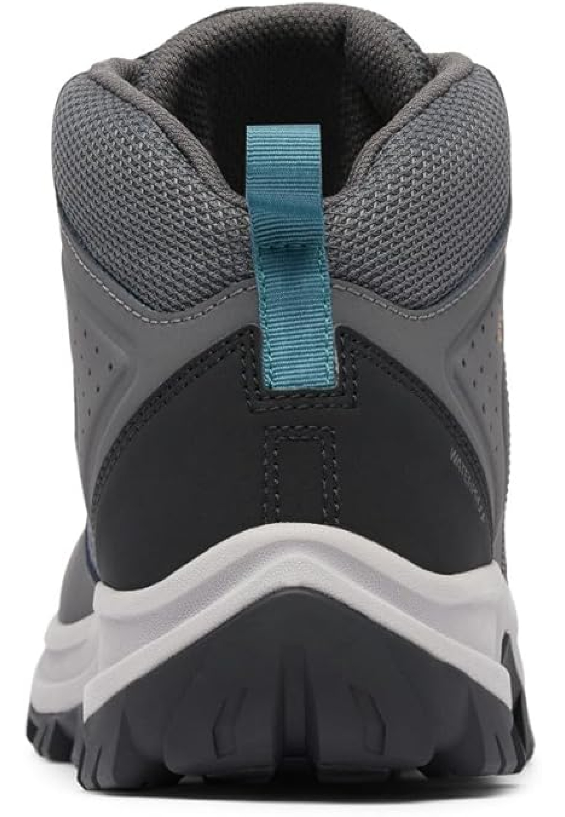 Образ з трекінговими черевиками Columbia Transverse Waterproof Dark Grey/Cloudburst та джинсами 2025