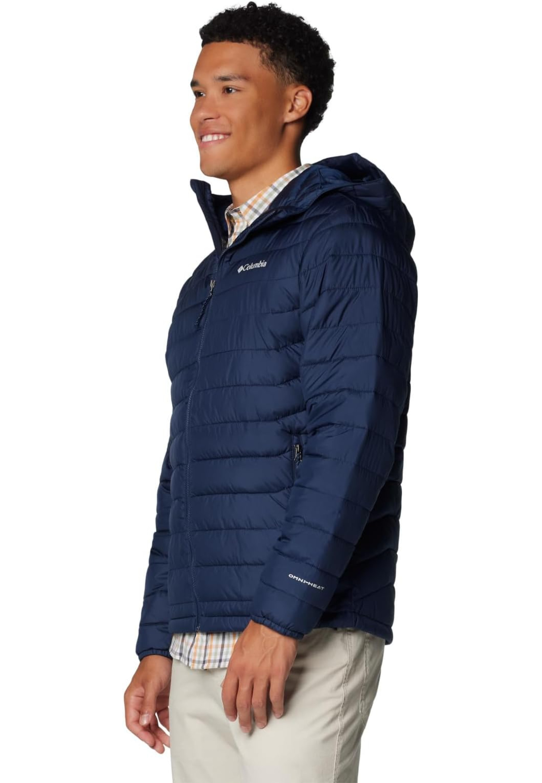 Образ с курткой Columbia Silver Falls II Hooded Jacket Navy и джинсами для активного стиля 2026