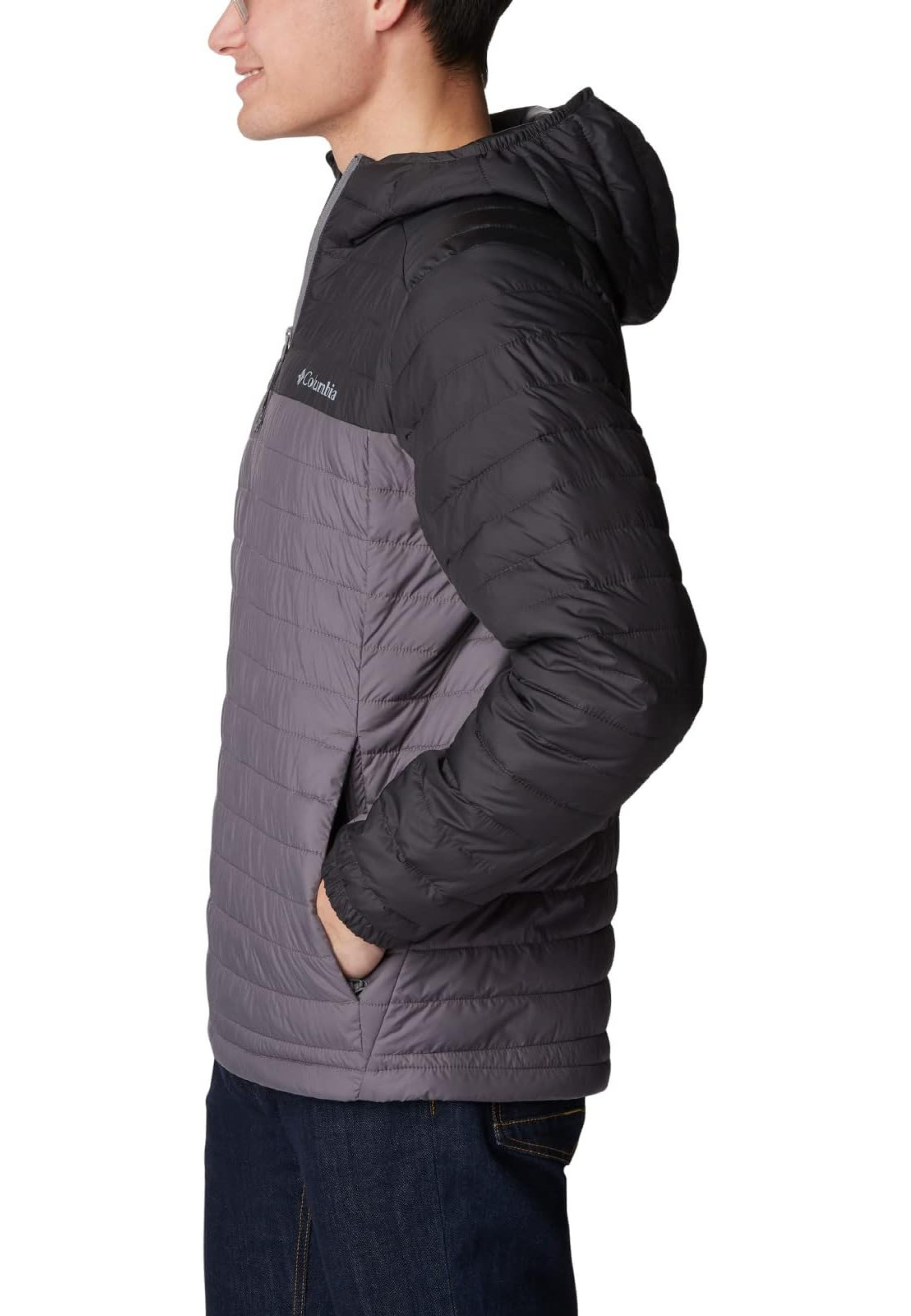Образ з курткою Columbia Silver Falls II Hooded City Grey Shark на осінній прогулянці 2026