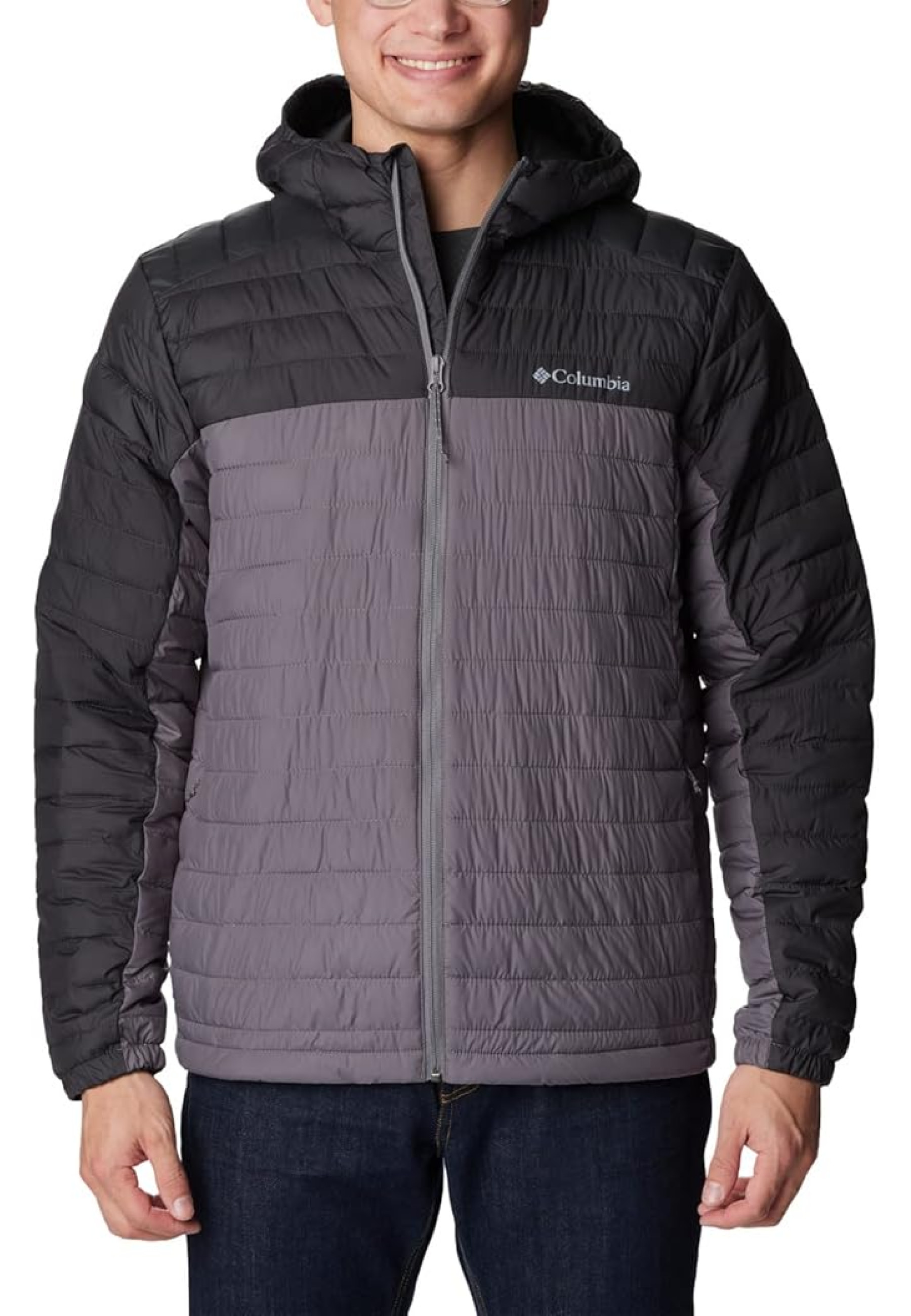 Образ з курткою Columbia Silver Falls II Hooded City Grey Shark на осінній прогулянці 2026