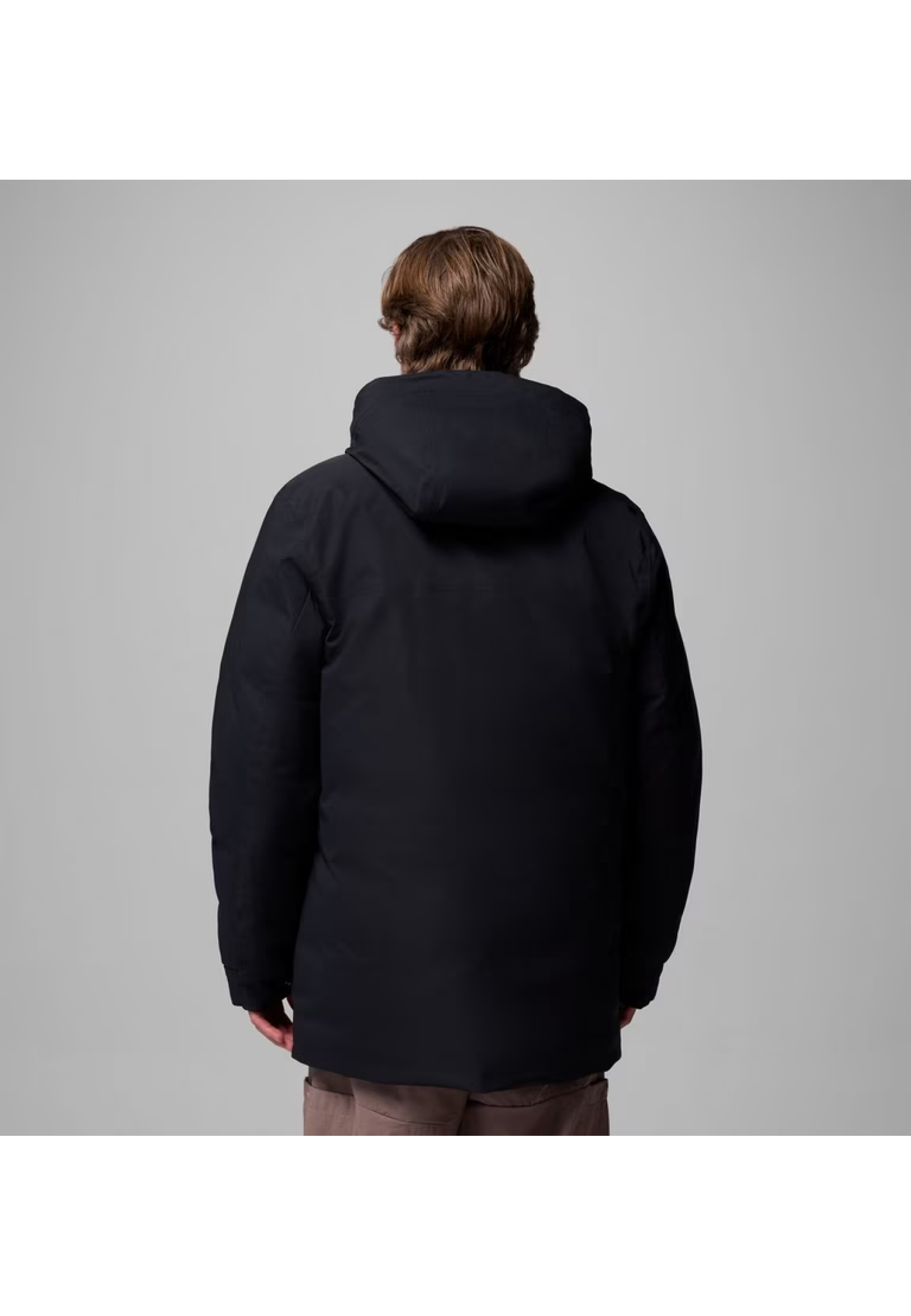 Outfit with Columbia Street Heights Waterproof Down Parka Black on winter walk 2026