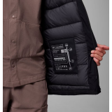 Outfit with Columbia Street Heights Waterproof Down Parka Black on winter walk 2026
