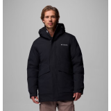 Outfit with Columbia Street Heights Waterproof Down Parka Black on winter walk 2026