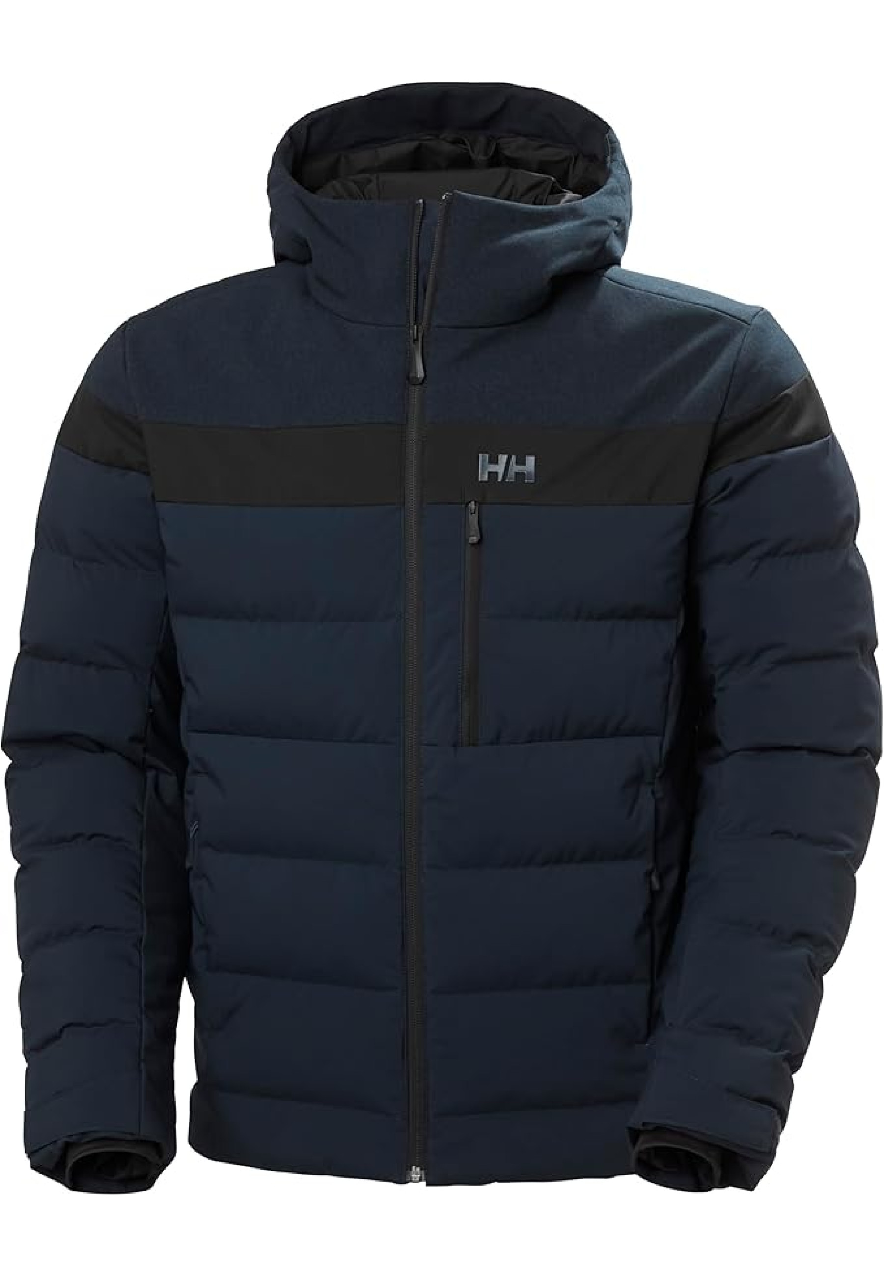 Образ с курткой Helly-Hansen Bossanova Puffy Jacket Navy Heather и джинсами для outdoor стиля 2026