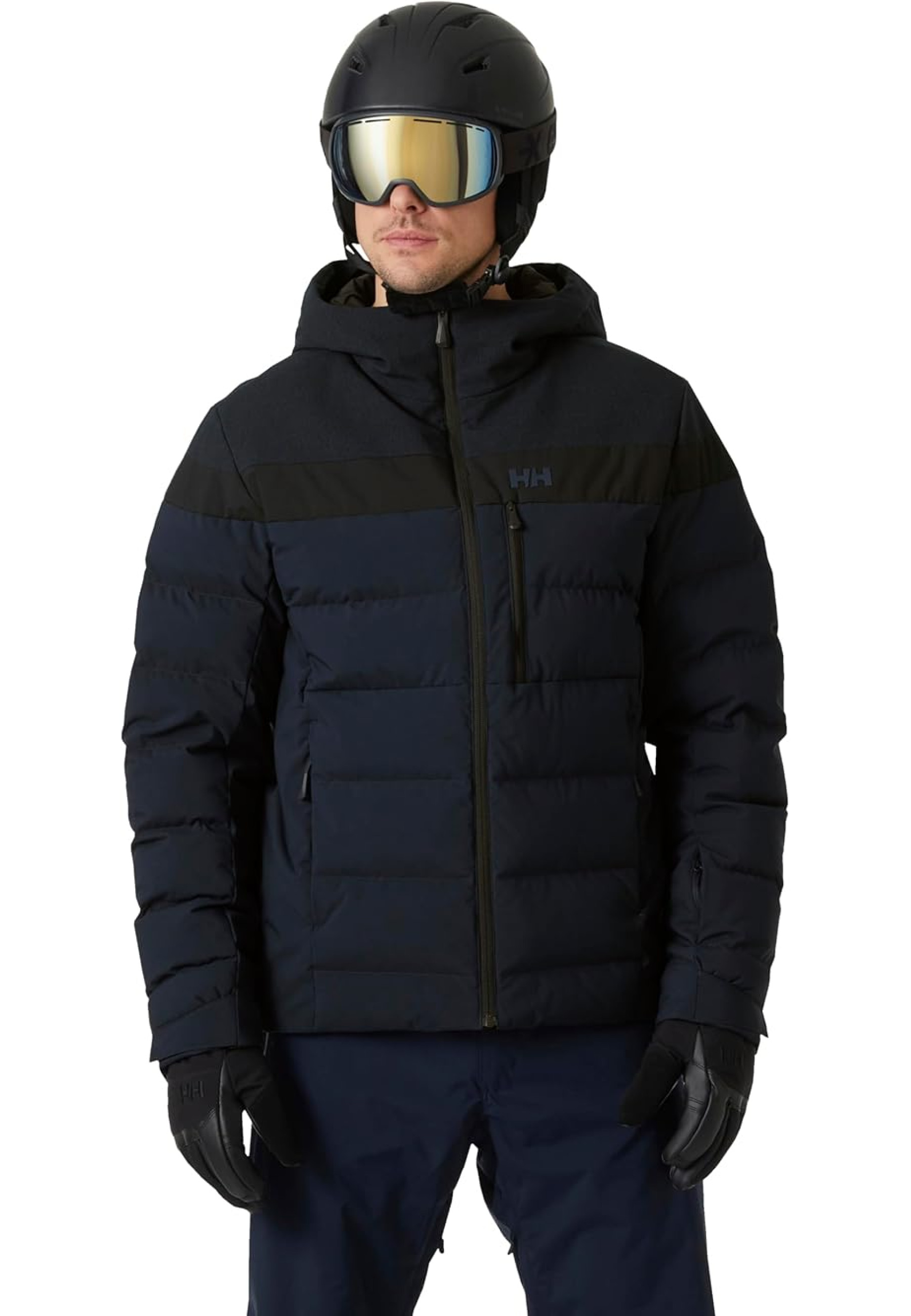 Образ с курткой Helly-Hansen Bossanova Puffy Jacket Navy Heather и джинсами для outdoor стиля 2026