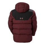 Outfit with Helly Hansen Explorer Puffy Jacket Dark Red and jeans for winter style 2026