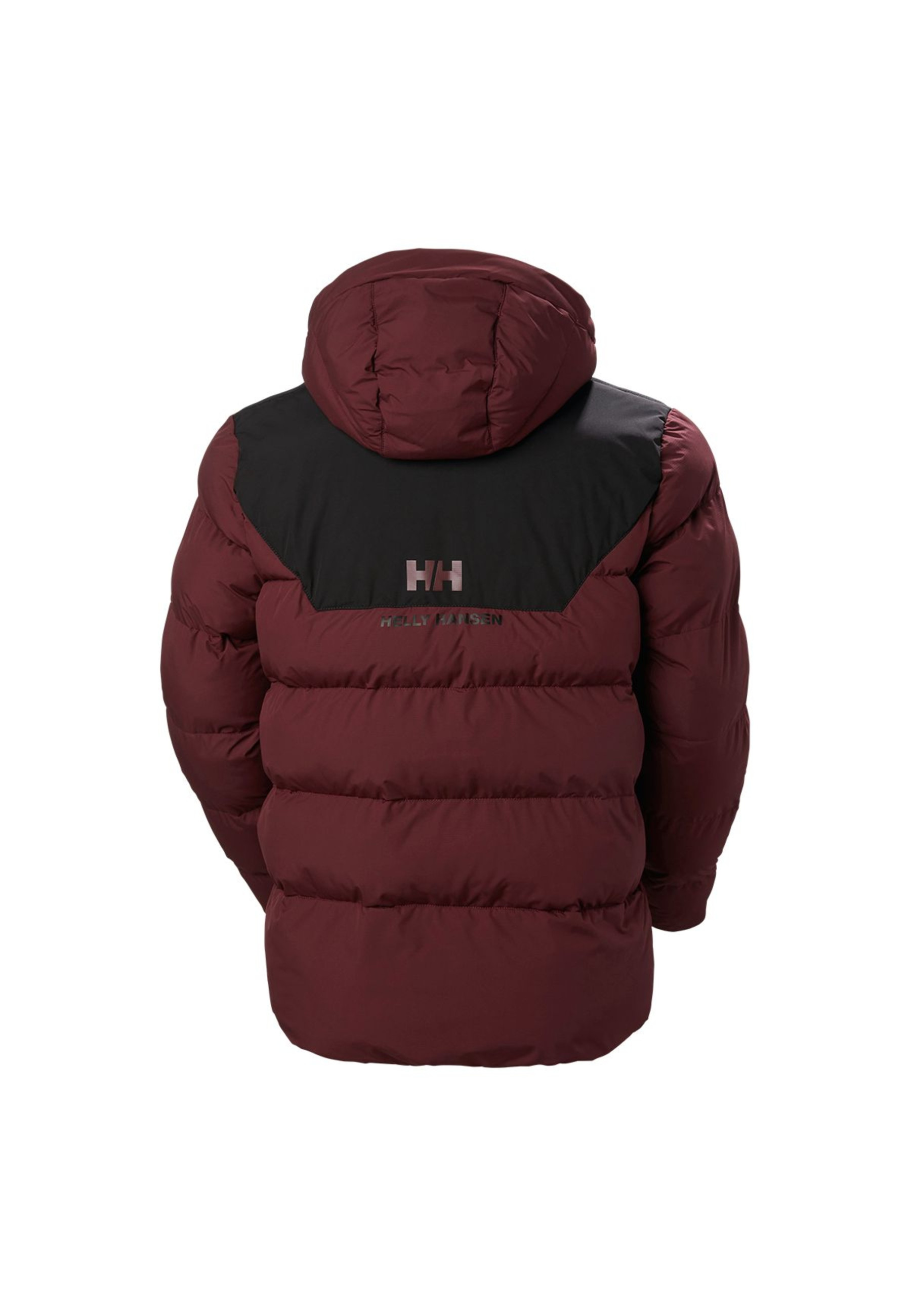 Outfit with Helly Hansen Explorer Puffy Jacket Dark Red and jeans for winter style 2026