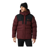 Outfit with Helly Hansen Explorer Puffy Jacket Dark Red and jeans for winter style 2026