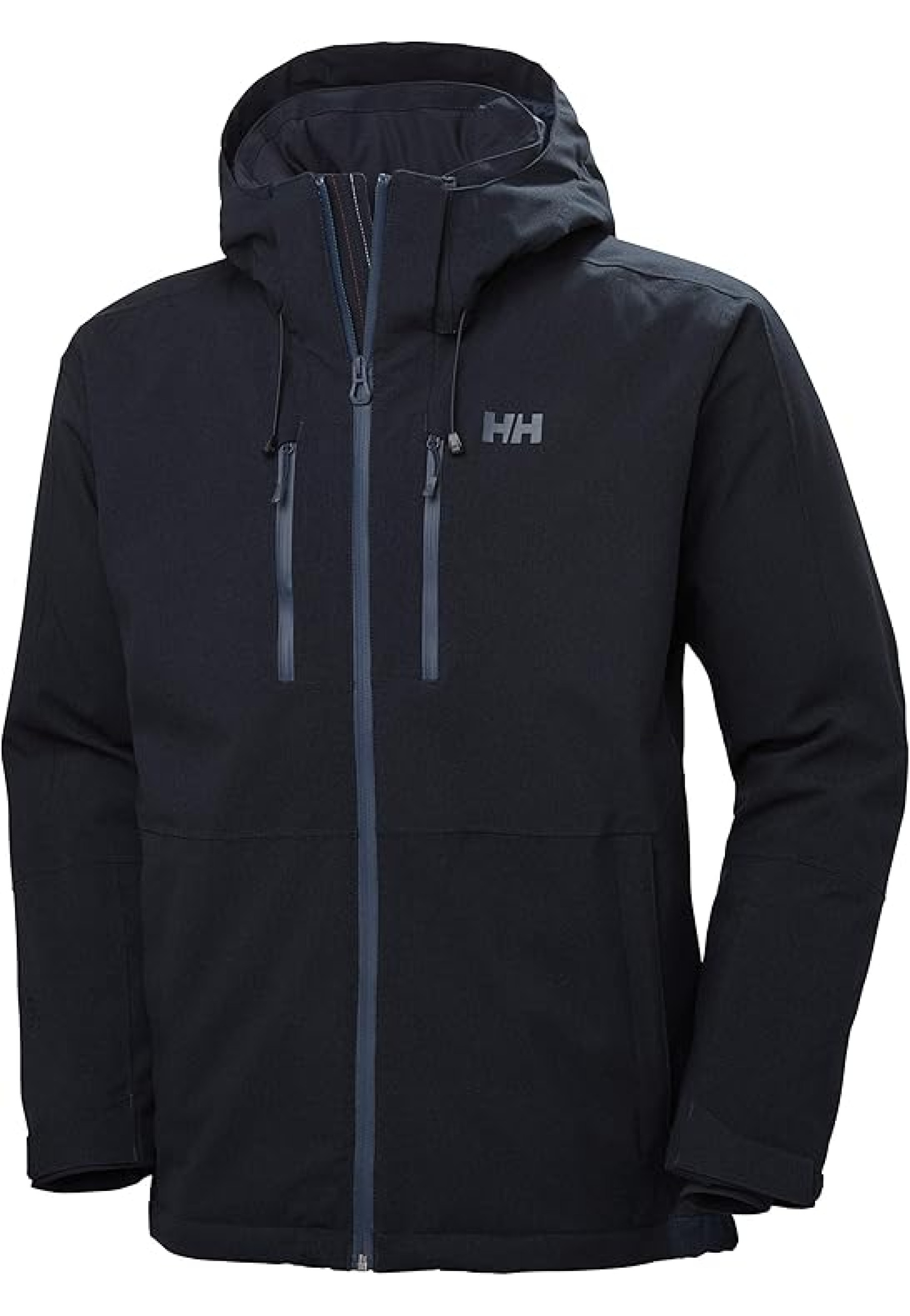 Чоловіча куртка Helly Hansen Juniper 3.0 Navy у зимовому образі на снігу