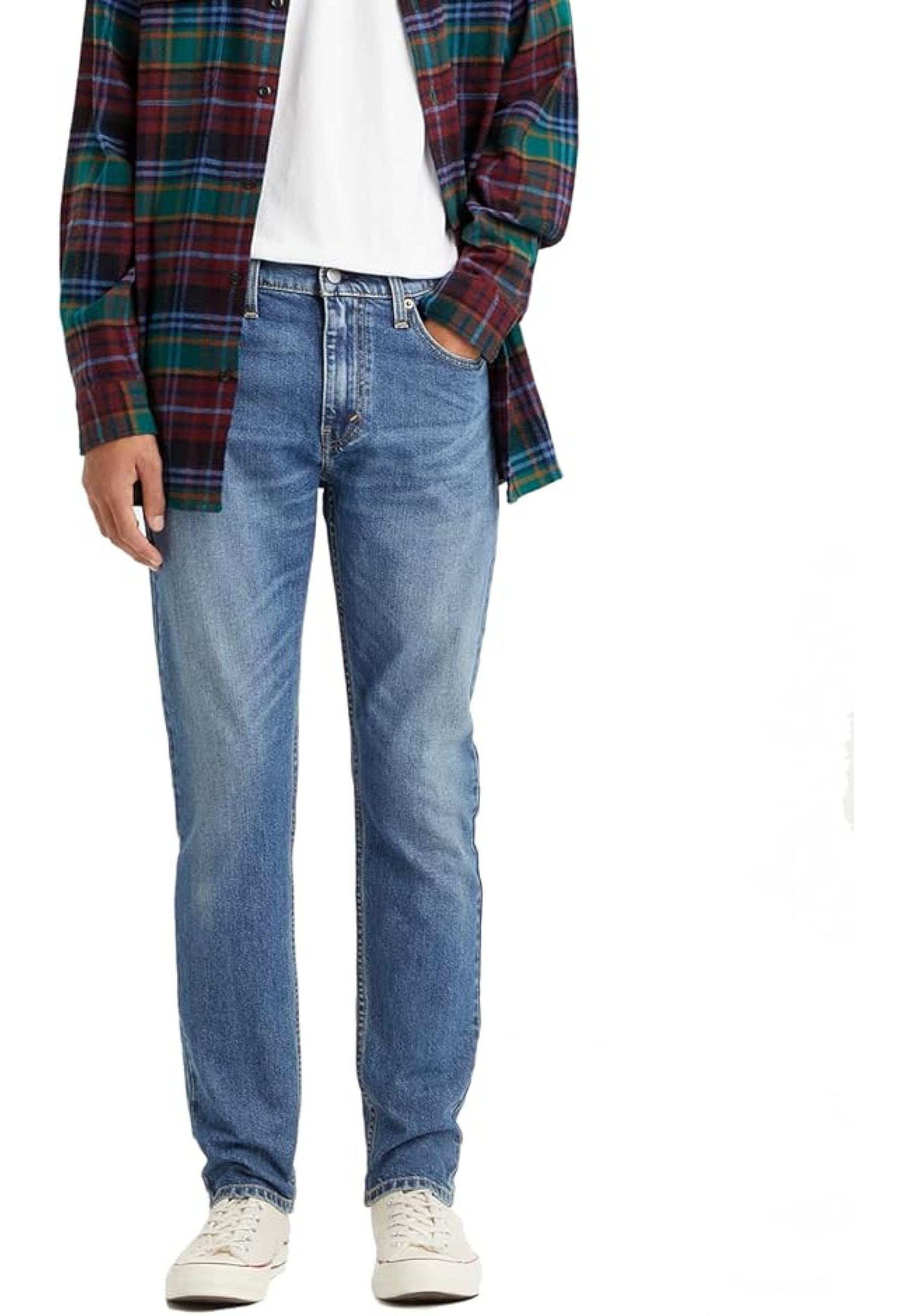 Образ з джинсами Levi's 512 Slim Taper Fit Just Kickin' It на міській прогулянці 2026