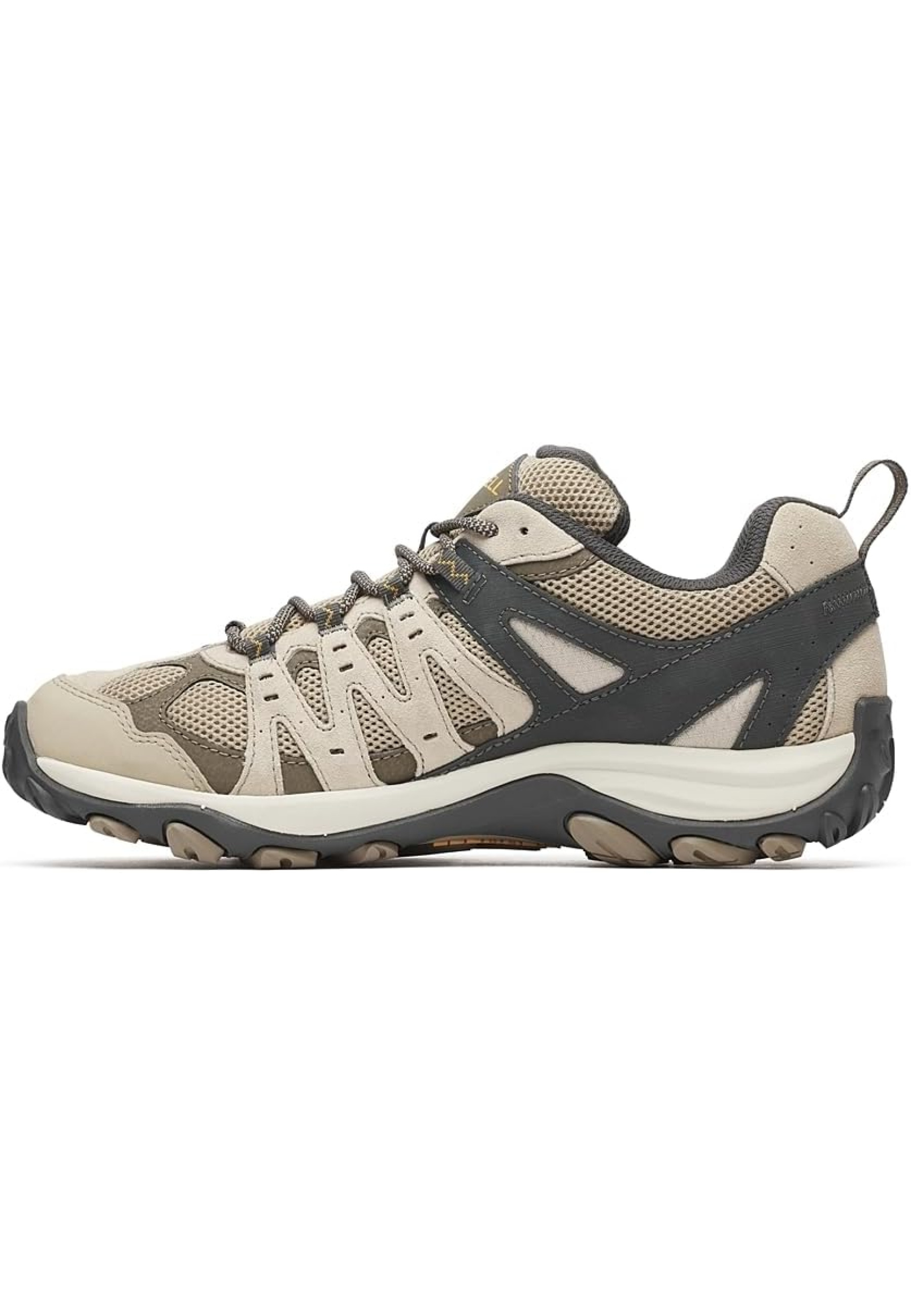 Men's Merrell Accentor 3 hiking shoes in Silt color with sticky rubber sole for trekking