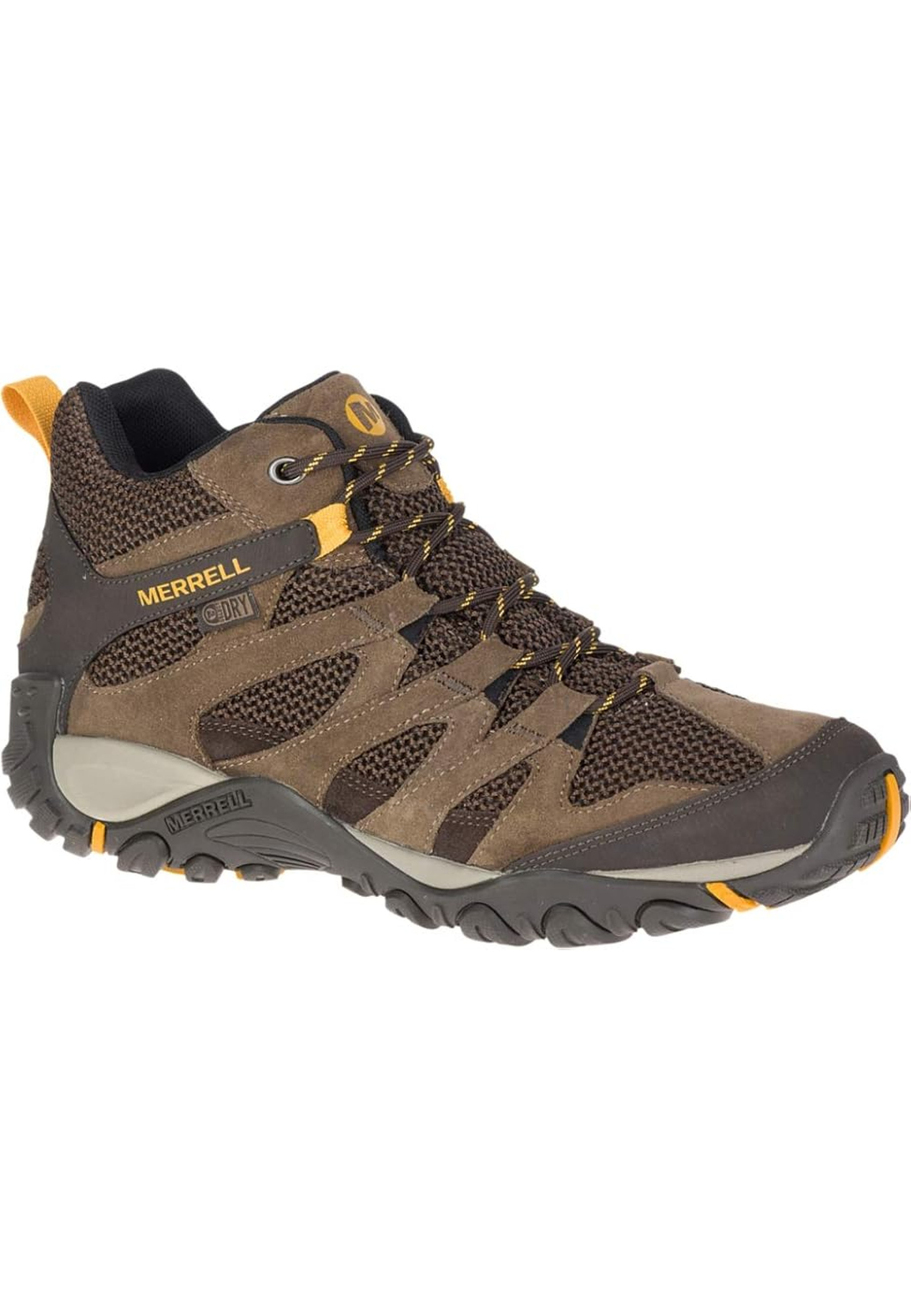 Образ з черевиками Merrell Alverstone Mid Waterproof Merrell Stone на гірській стежці 2025
