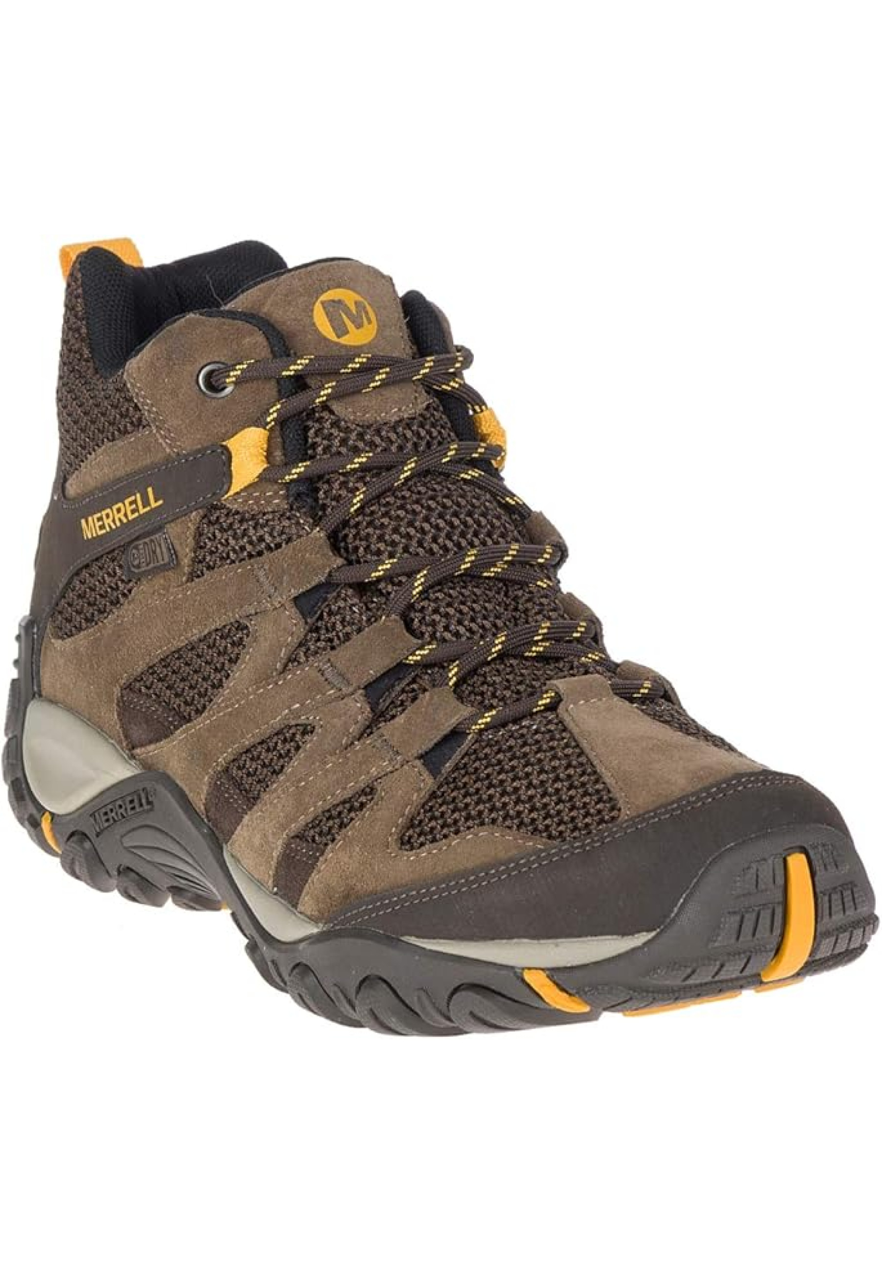 Образ з черевиками Merrell Alverstone Mid Waterproof Merrell Stone на гірській стежці 2025