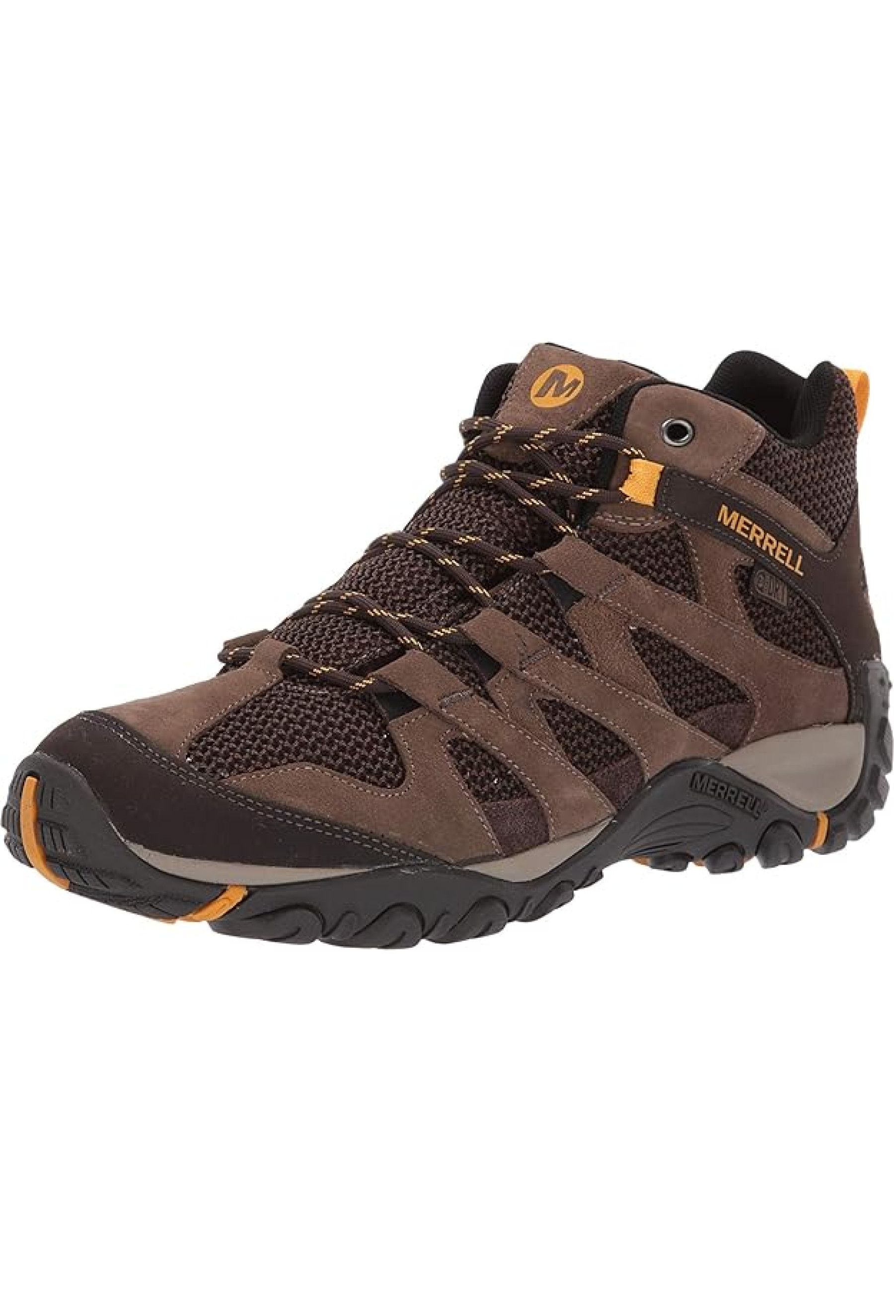 Образ з черевиками Merrell Alverstone Mid Waterproof Merrell Stone на гірській стежці 2025