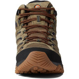 Men's Merrell Moab 3 Mid Waterproof Olive/Gum boots on forest trail hike 2025