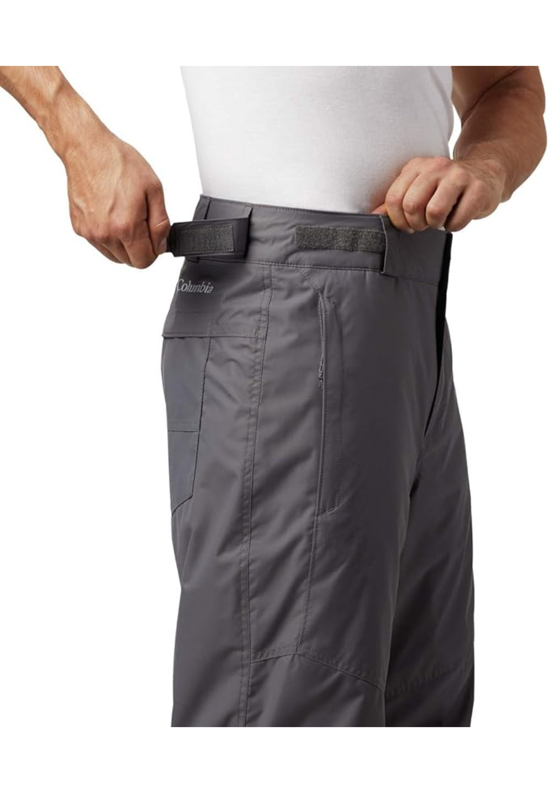 Outfit with Columbia Bugaboo IV Snow Pant City Grey on snowy slope 2026