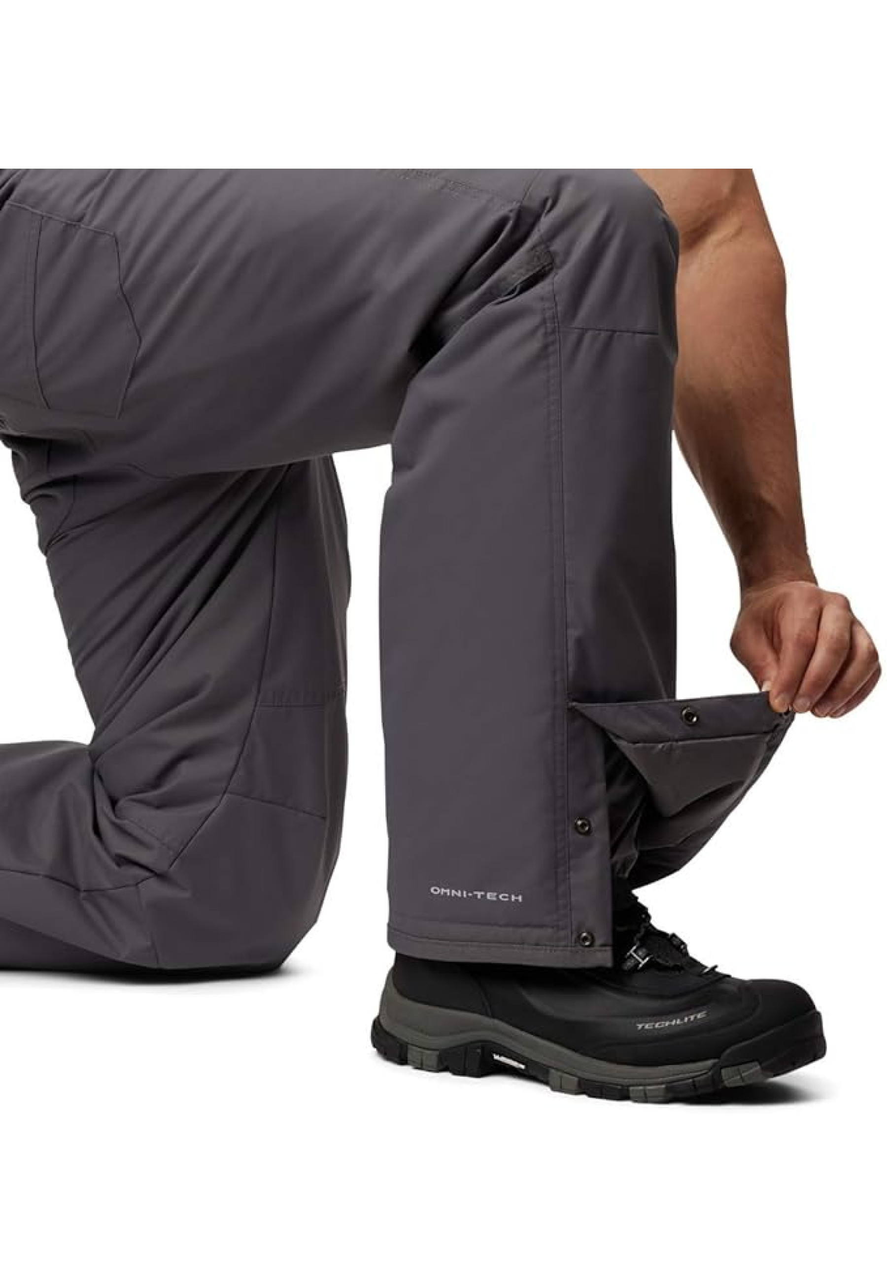 Outfit with Columbia Bugaboo IV Snow Pant City Grey on snowy slope 2026