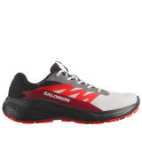 Чоловічі трейлові кросівки Salomon Alpha Glide GTX Lunar Rock на лісовій стежці