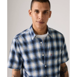 Outfit with Levi's Short-Sleeve Classic Standard Fit Shirt Sydney Plaid Quiet Harbor on summer walk 2026