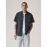 Мужская сорочка Levi's Short-sleeve Classic Standard Fit Kieran Geo Print Navy Blazer - Blue в casual образе