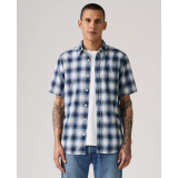 Outfit with Levi's Short-Sleeve Classic Standard Fit Shirt Sydney Plaid Quiet Harbor on summer walk 2026
