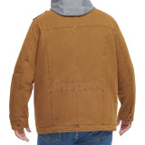 Образ з курткою Levi's Washed Cotton Hooded Military Jacket Worker Brown та джинсами для активного стилю 2026