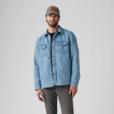 Men's outfit with Levi's Bronson Overshirt Medium Wash and jeans