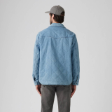 Men's outfit with Levi's Bronson Overshirt Medium Wash and jeans