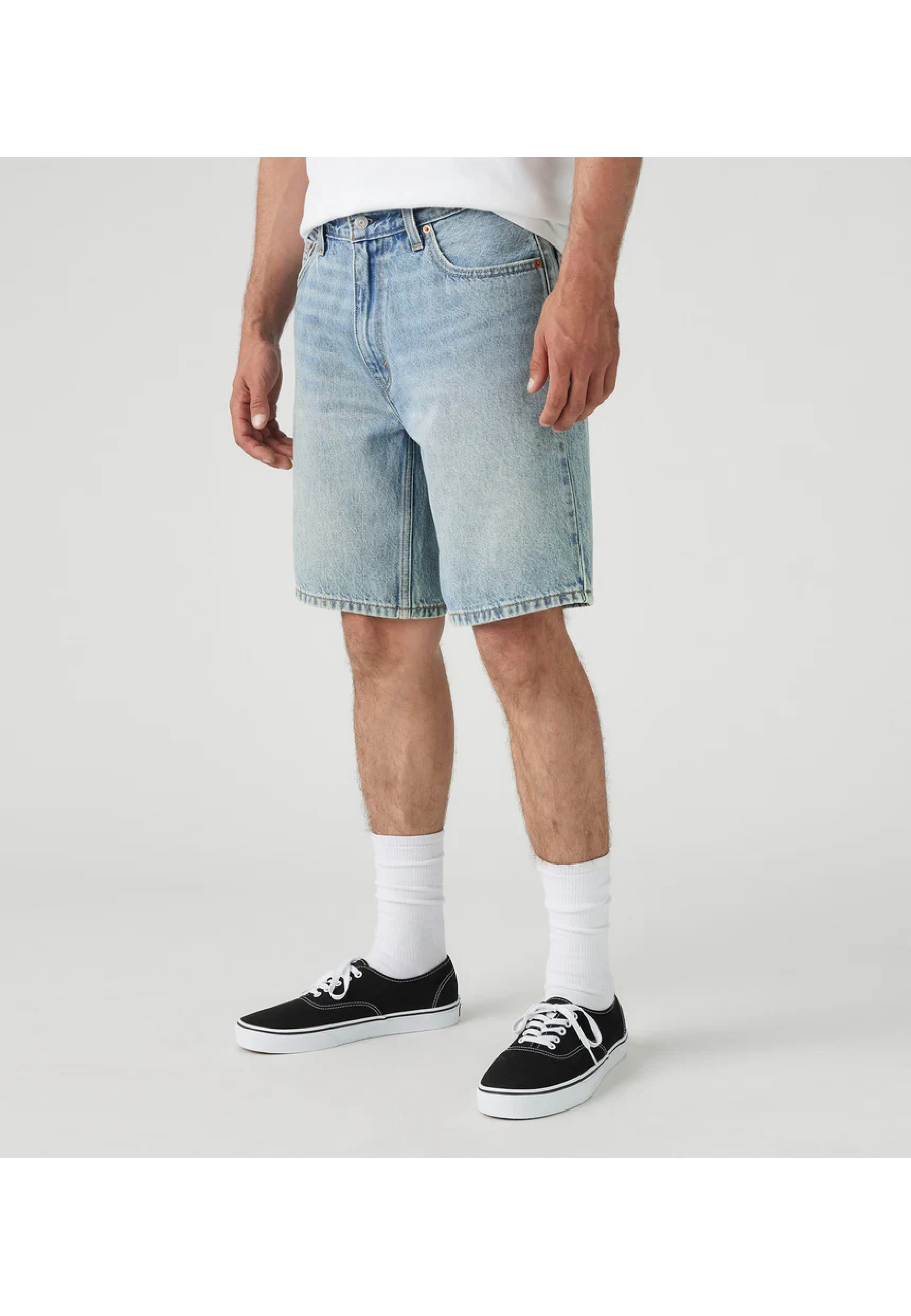 Мужские шорты Levi's 454 Relaxed Fit 10" My Best Album в повседневном образе
