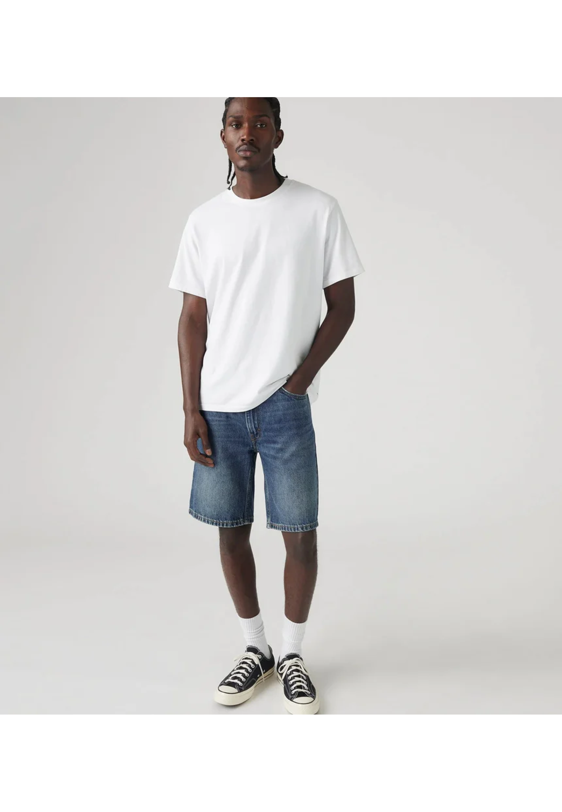 Мужские шорты Levi's 454 Relaxed Fit 10" в цвете Playback Music с классическими джинсами для летнего образа 2026