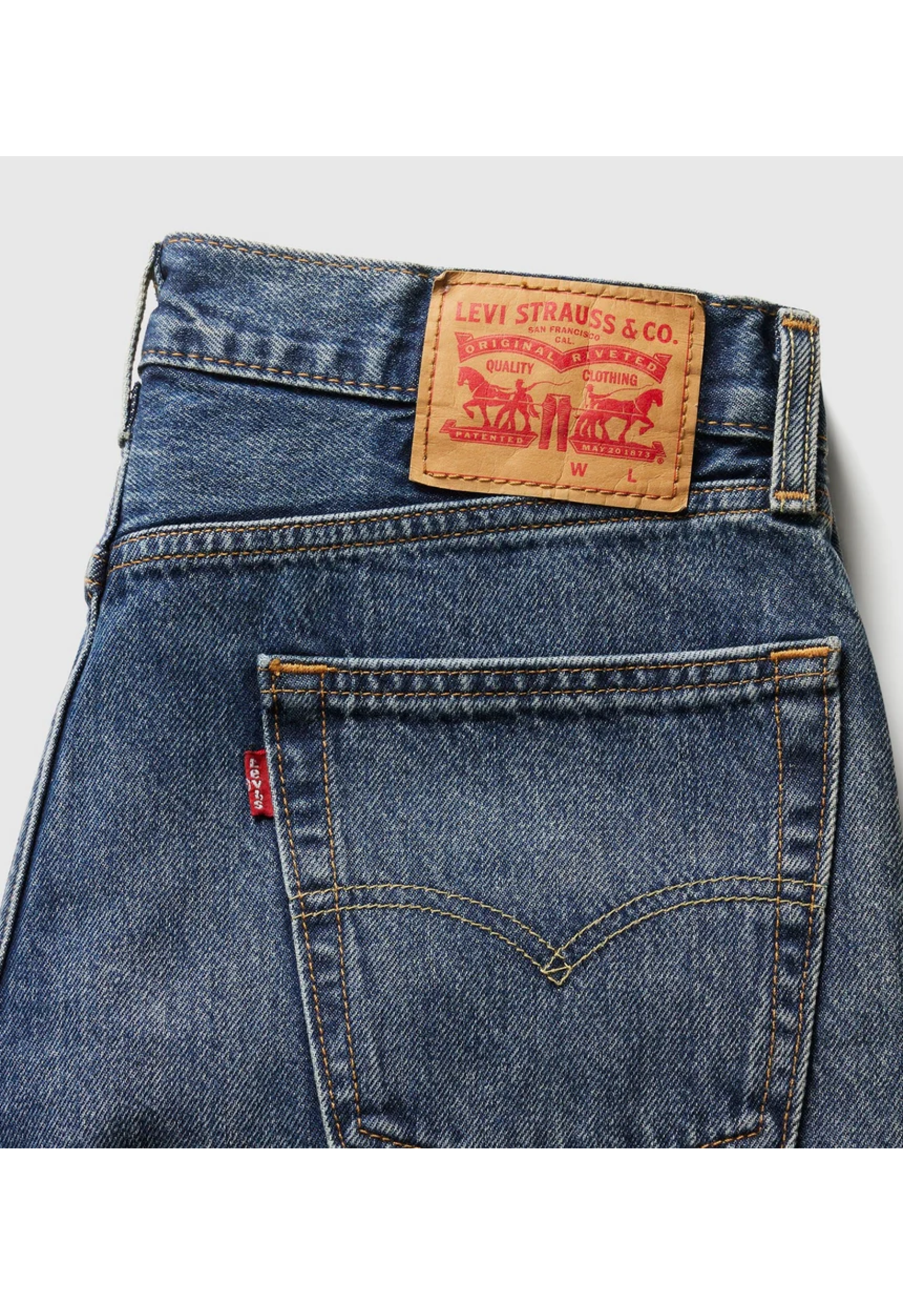 Мужские шорты Levi's 454 Relaxed Fit 10" в цвете Playback Music с классическими джинсами для летнего образа 2026