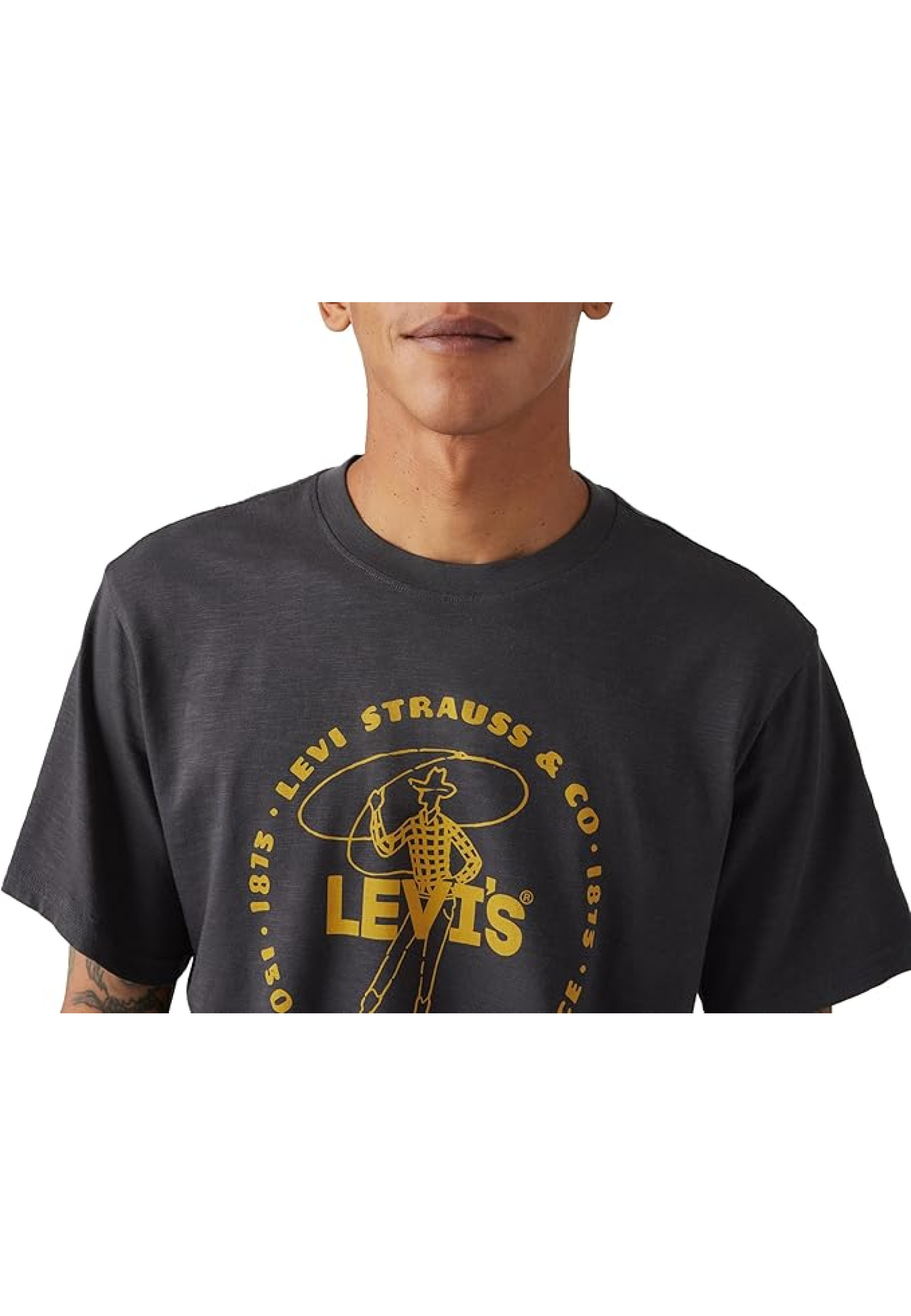 Образ з футболкою Levi's Relaxed Fit Tee Archival Lasso Man та джинсами для повсякденного стилю 2026