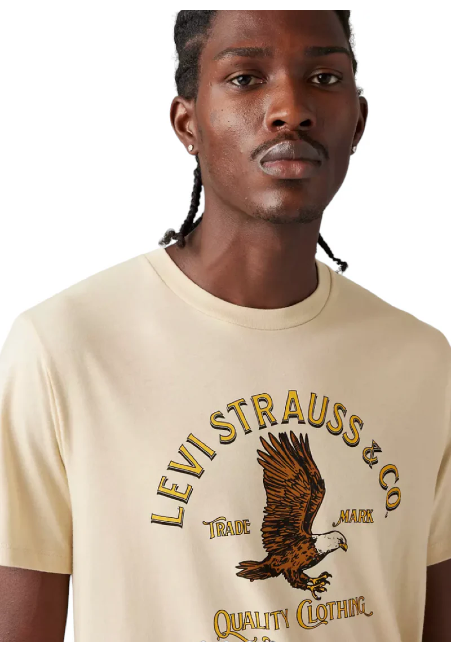 Outfit with Levi's Graphic Crewneck Tee Heritage Americana Eagle Triblend and jeans for casual 2026 style