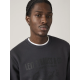 Чоловіча толстовка Levi's Standard Graphic Crewneck Bison Phantom Black у повсякденному образі
