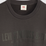 Чоловіча толстовка Levi's Standard Graphic Crewneck Bison Phantom Black у повсякденному образі