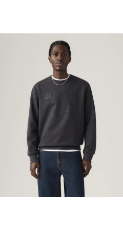 Толстовка Levi's Standard Graphic Crewneck Sweatshirt Bison Phantom Black