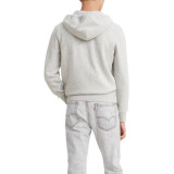 Чоловіча толстовка Levi's Core Zip Up Hoodie Chisel Grey Heather Style #34259-0000 з капюшоном у повсякденному образі